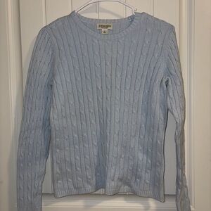 St. John's Bay Soft Blue Cable Knit Sweater